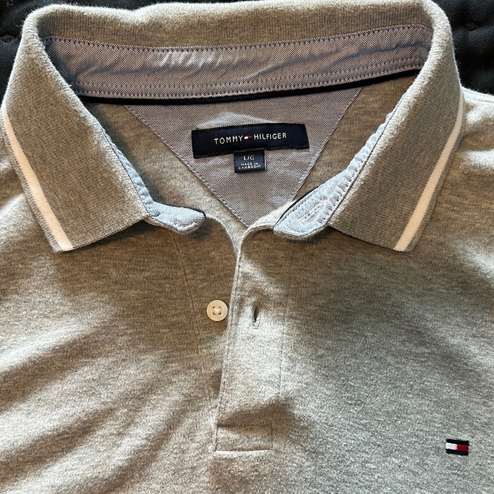 Tommy Hilfiger Gray Polo Shirt for Men
